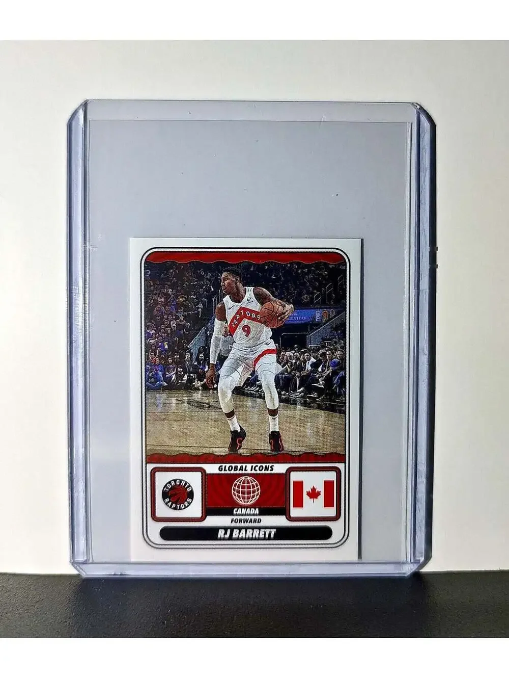 RJ Barrett Global Icons 2024-25 Panini NBA #78 Sticker Card Toronto Raptors